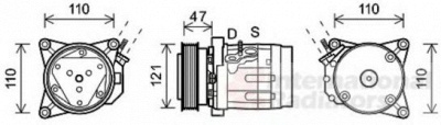 VAN WEZEL 0800k036 -  Компрессор, кондиционер